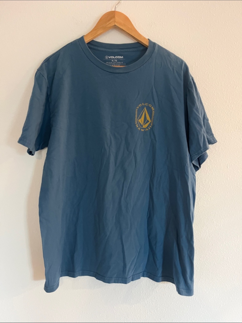 Volcom Blue Short-Sleeve Hawaii Graphic Tee